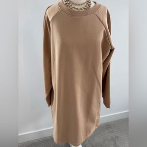 NWOT Pact Women's Ginger Root Courtside Sweatshirt Dress